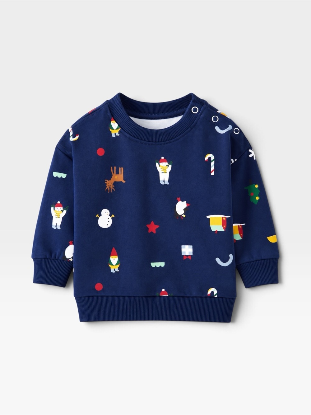 Hanna Andersson 18-24M Organic Cotton Holiday Christmas Sweatshirt Navy